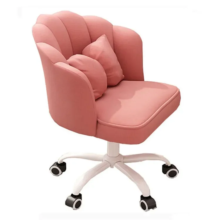 Chaise de qualité pour filles, mignonne, pour chambre ou dortoir, chaise d'ordinateur confortable, pivotante, réglable en hauteur, chaise de bureau, tabouret de maquillage, chaise d'écriture