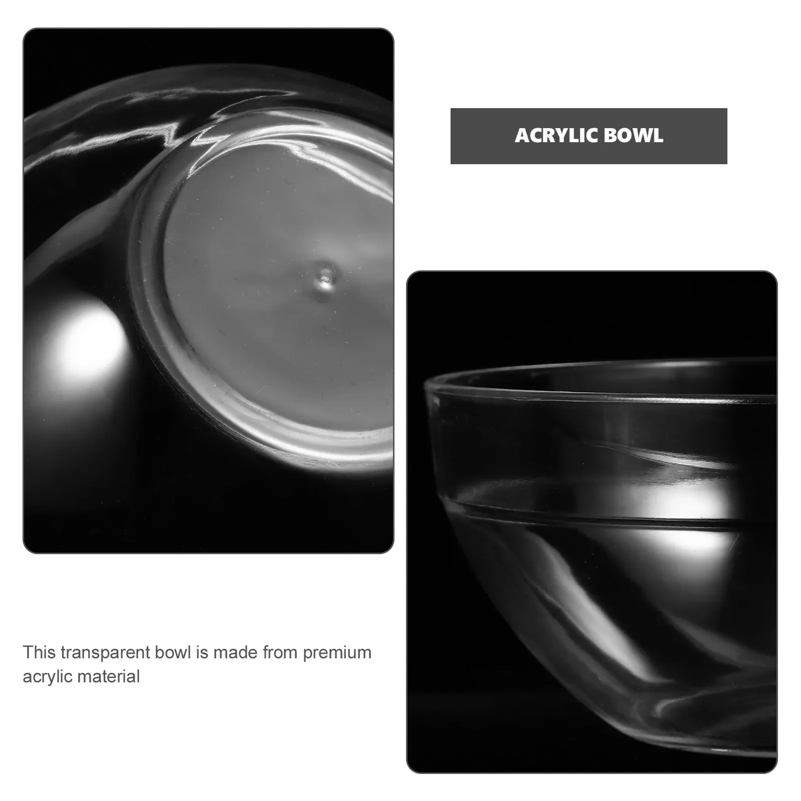 

Набор из 8 акриловых чаш для эфирных масел, прозрачные пластиковые чаши для салонов красоты, прочные, для хранения массажных масел (белые)