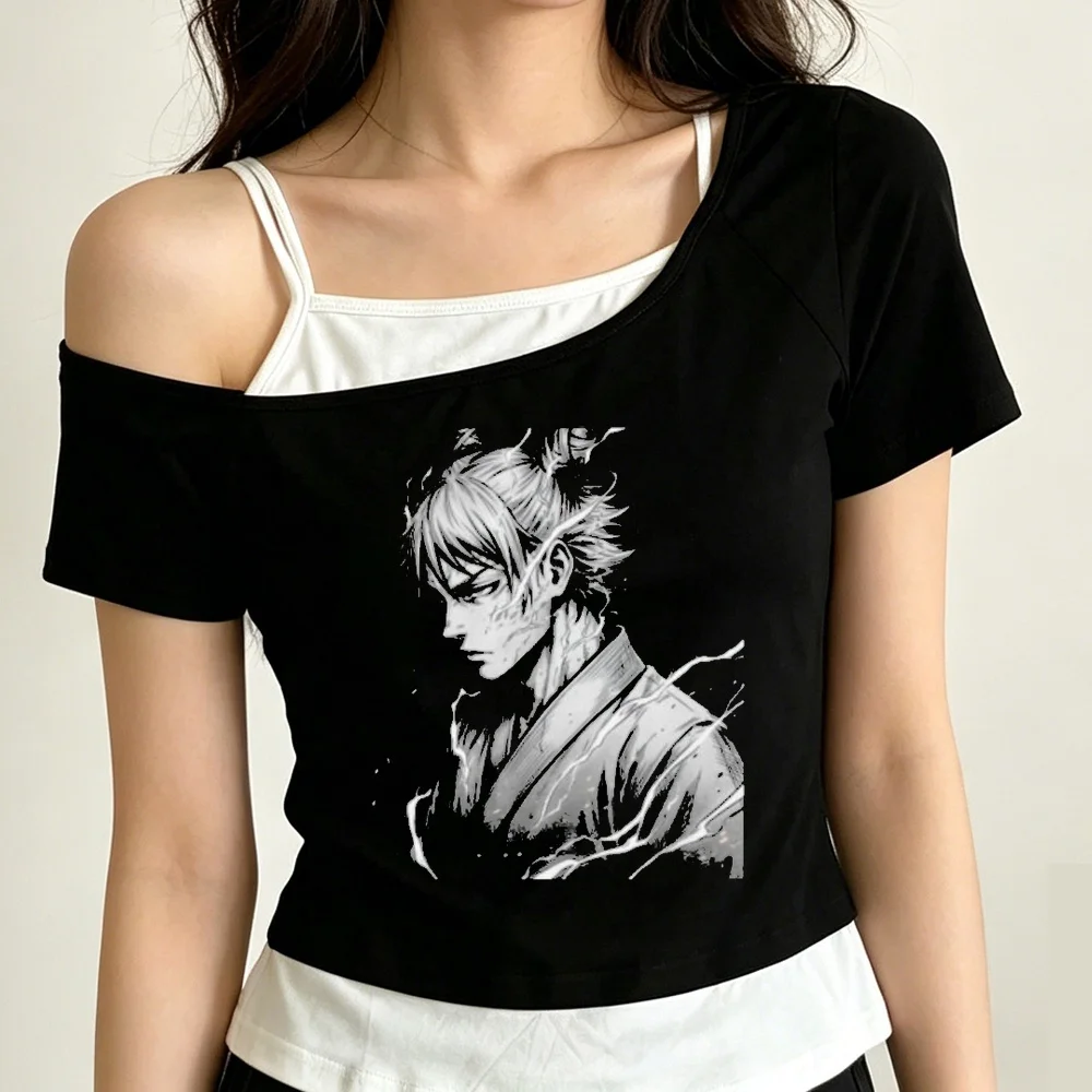 Choso cropped top women 2000s korean fashion dollette meme shirt scene  y2k dollette