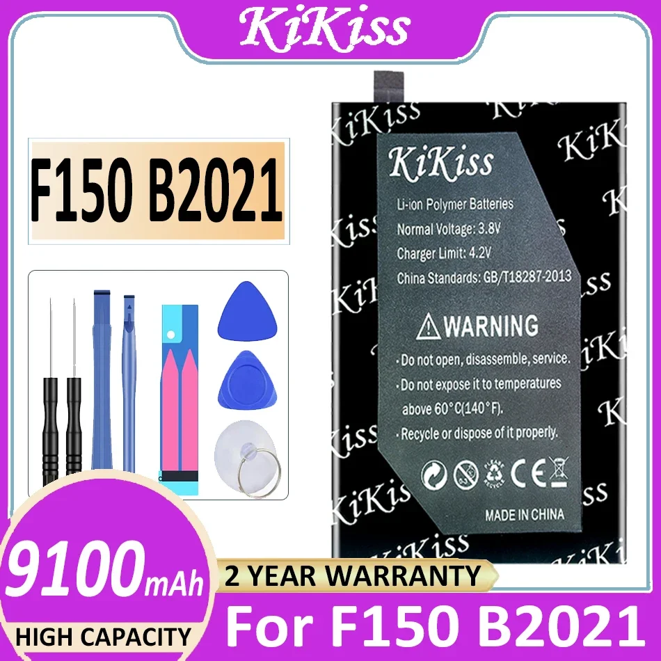 KiKiss 9100mAh - 9500mAh Battery For Oukitel F150 B2021 For Oukitel IIIF150 R2022 R2022 Mobile Phone Batterij