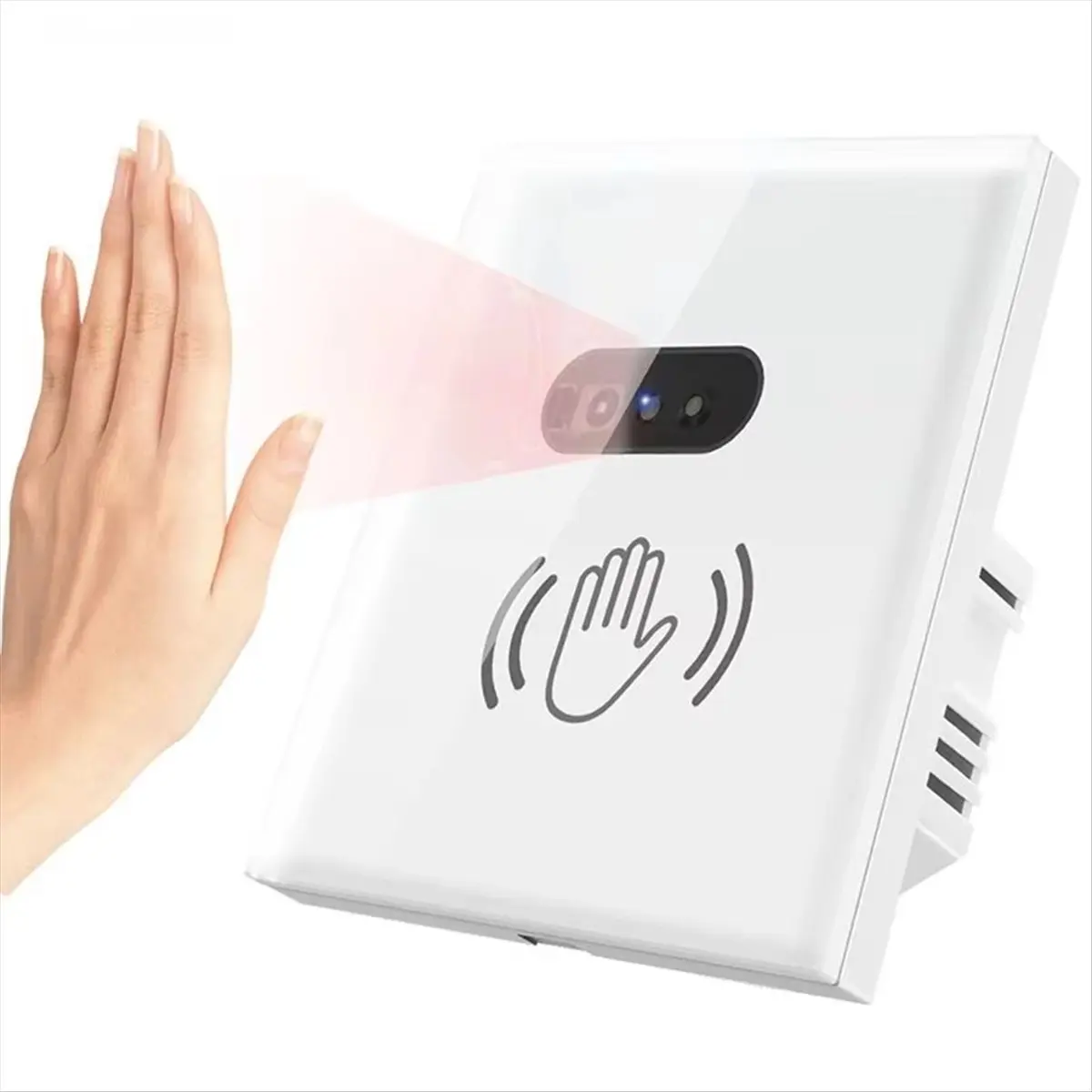 A40I Infrare Wall Smart Light Switch IR Sensor No Need Touch AC110-240V EU Glass Screen Panel Switch Electrical EU Plug