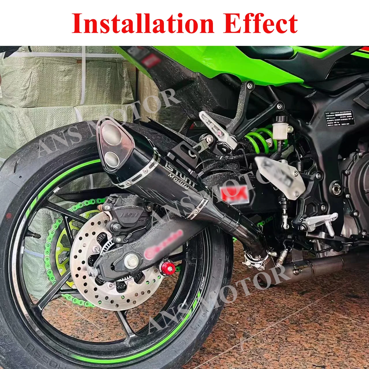 Motorcycle Exhaust Stainless Steel Slip On Exhaust System For SUZUKI GSXR 600 750 2006-2024