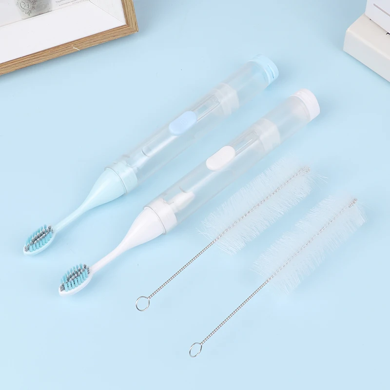 

1PC Travel Portable Folding Toothbrush Travel Super Soft Bristle Toothbrush Set Creative Tooth Clean Tools Can Hold Toothpaste