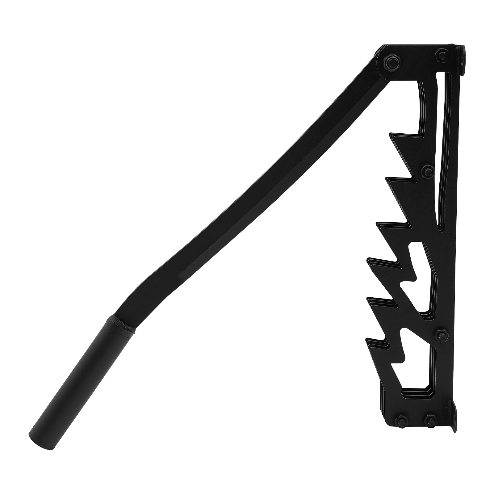 Cortador de Leña de Hierro Fundido de 25 cm para Montar en la Pared, Cortador de Leña Seca de 9.84 Pulgadas para Acampar y Hacer Barbacoas, con Doble Asa, Guantes y Soporte para Leña