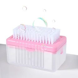 Soap Lather Laundry Box Soap Bar Container For Storage Drainage Washing Clothes Soap Case With Dual-Layer Design