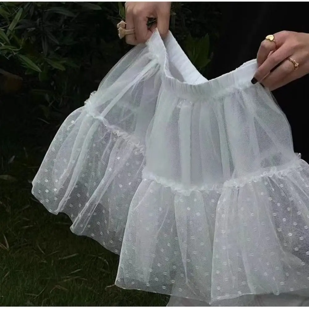 

New Embroidered Flower Lace Mini Skirt See Through Y2K Streetwear Ruched Skirts Harajuku Butt Curtain Jeans Decoration