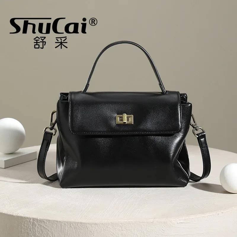 

Женская сумка-тоут из натуральной кожи, мягкая сумка из воловьей кожи, модная роскошная дизайнерская брендовая сумка через плечо, женская сумка-кроссбоди