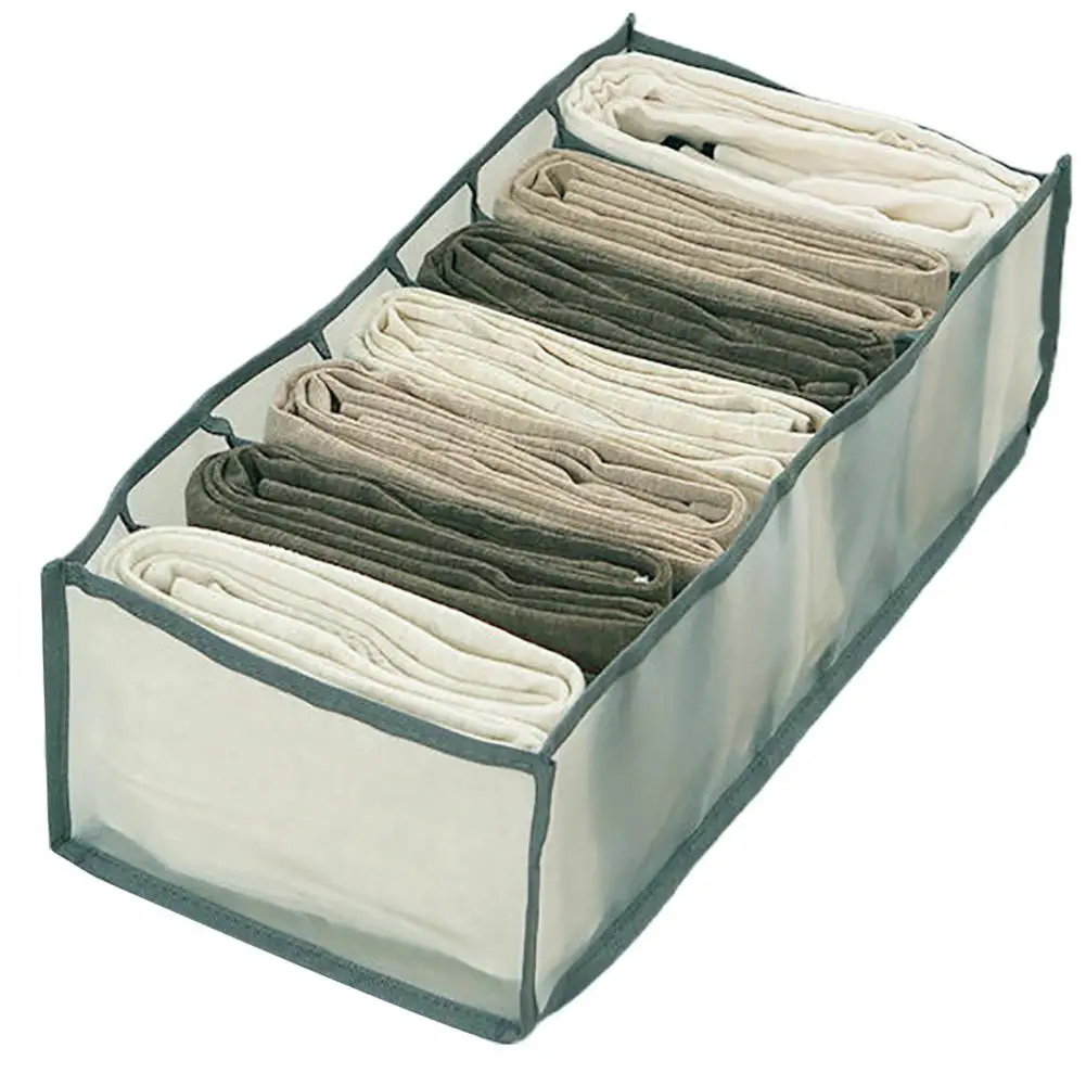 Underpants Organizer Large Capacity Smooth Stitching with Compartments Cabinet Drawer Storage Box