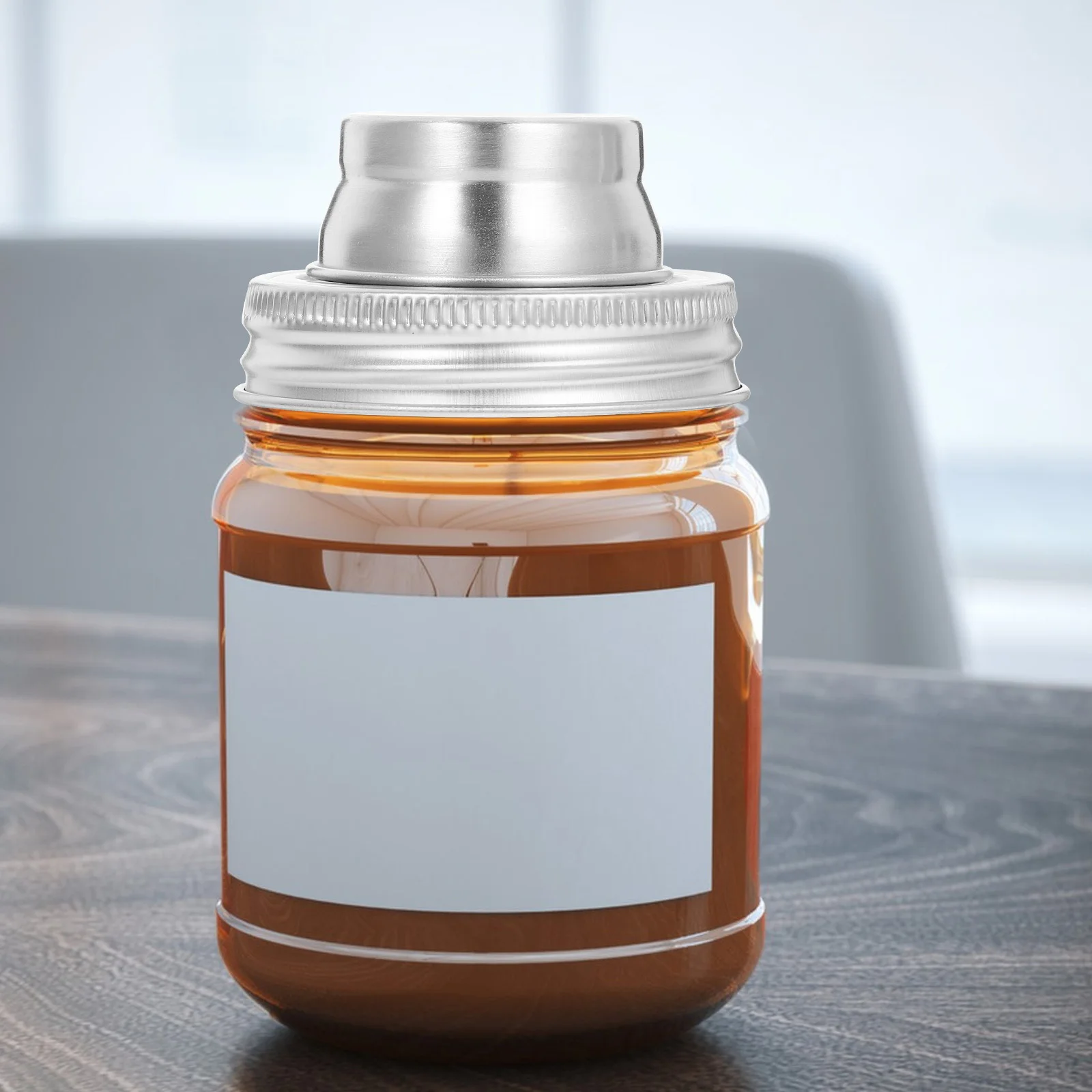 

6pcs Cocktail Shaker Stainless Steel Jar Shaker Lids For Drinks Seasoning Storage Spout Dispenser Lids Kitchen Bar Accessories