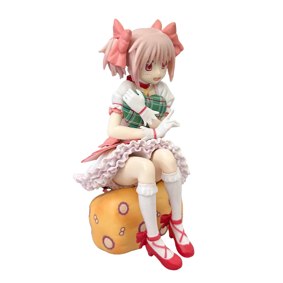 Figura de Aniem de 15CM, Puella Magi Madoka Magica, postura sentada, figura de acción de Madoka, modelo de chica mágica, decoración, estatua, muñecas, juguetes, regalo