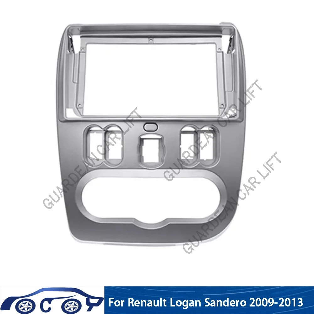 Reproductor multimedia con pantalla de 9 pulgadas y Radio, autorradio para coche Renault Sandero Logan 2009-2013, con Android, MP5, marco de