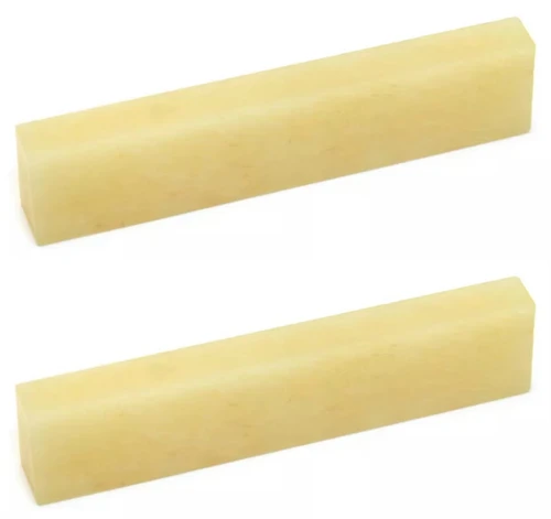 Imagen 2 del producto 10X Cejilla de Hueso para Guitarra, 55x6x10mm, Sin Blanquear, para Puente de Luthier
