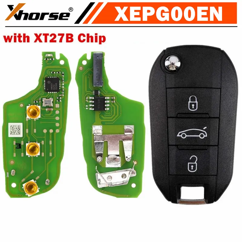 1/2/5PCS XHORSE XEPG00EN with XT27B Super Chip Special PCB Board Super Remotes 3 Buttons Key Shell