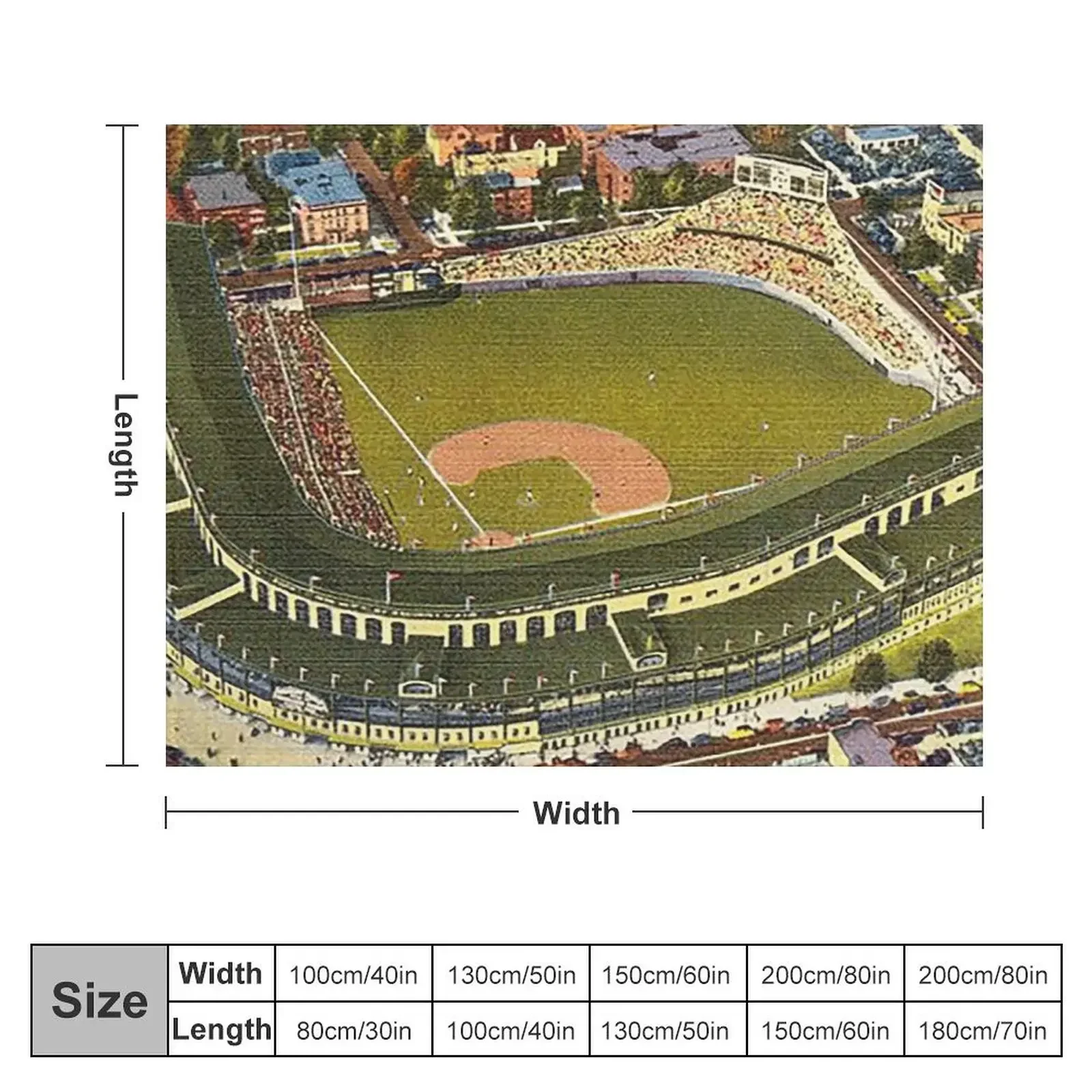 wrigley field,rooftop bleachers at wrigley,ivy covered outfield walls,chicago baseball stadium,old ballparks,old s Throw Blanket