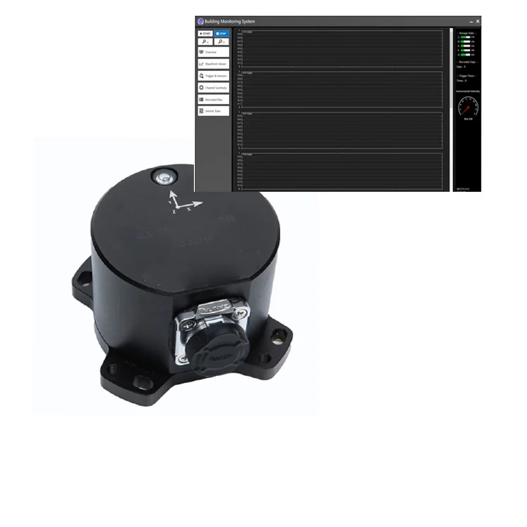Motion Accelerograph Seismic Sensor Building Monitoring for Seismic Risk Assessment