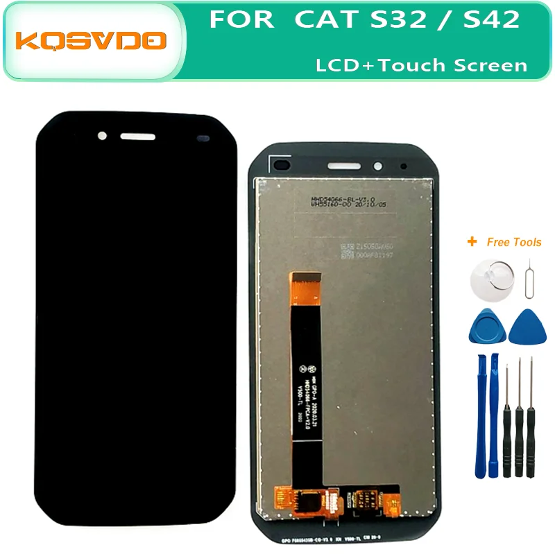 Original New For Caterpillar CAT S32 LCD Display and TP Touch Screen Digitizer Assembly +Tools 5.5