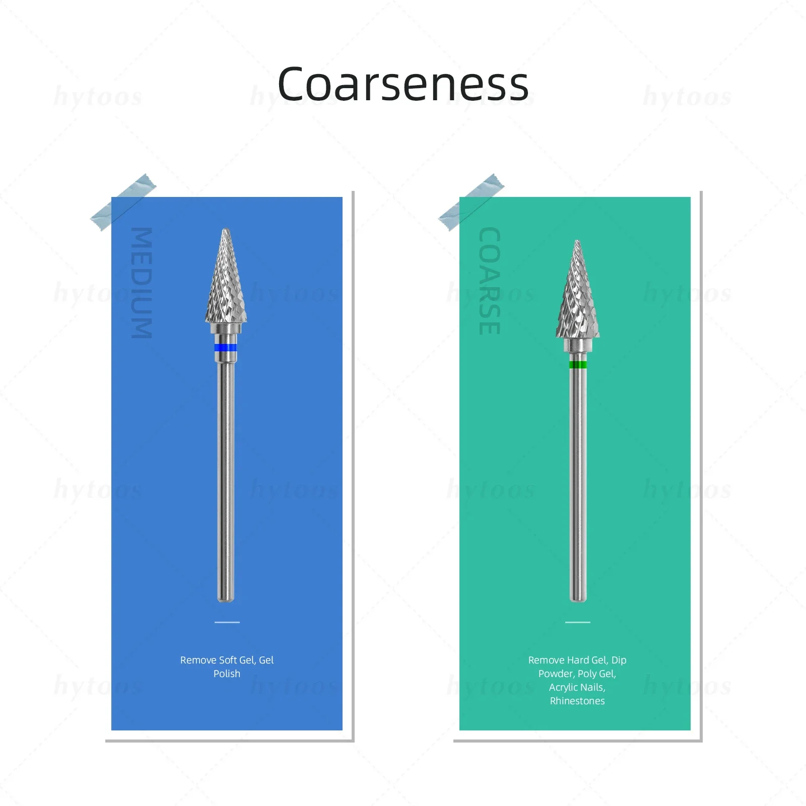 HYTOOS 13mm Cone Carbide Nail Drill Bits 3/32