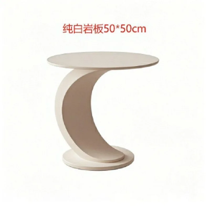 Italian light luxury coffee table office commercial oval coffee table 2025 Internet celebrity storage family coffee table living