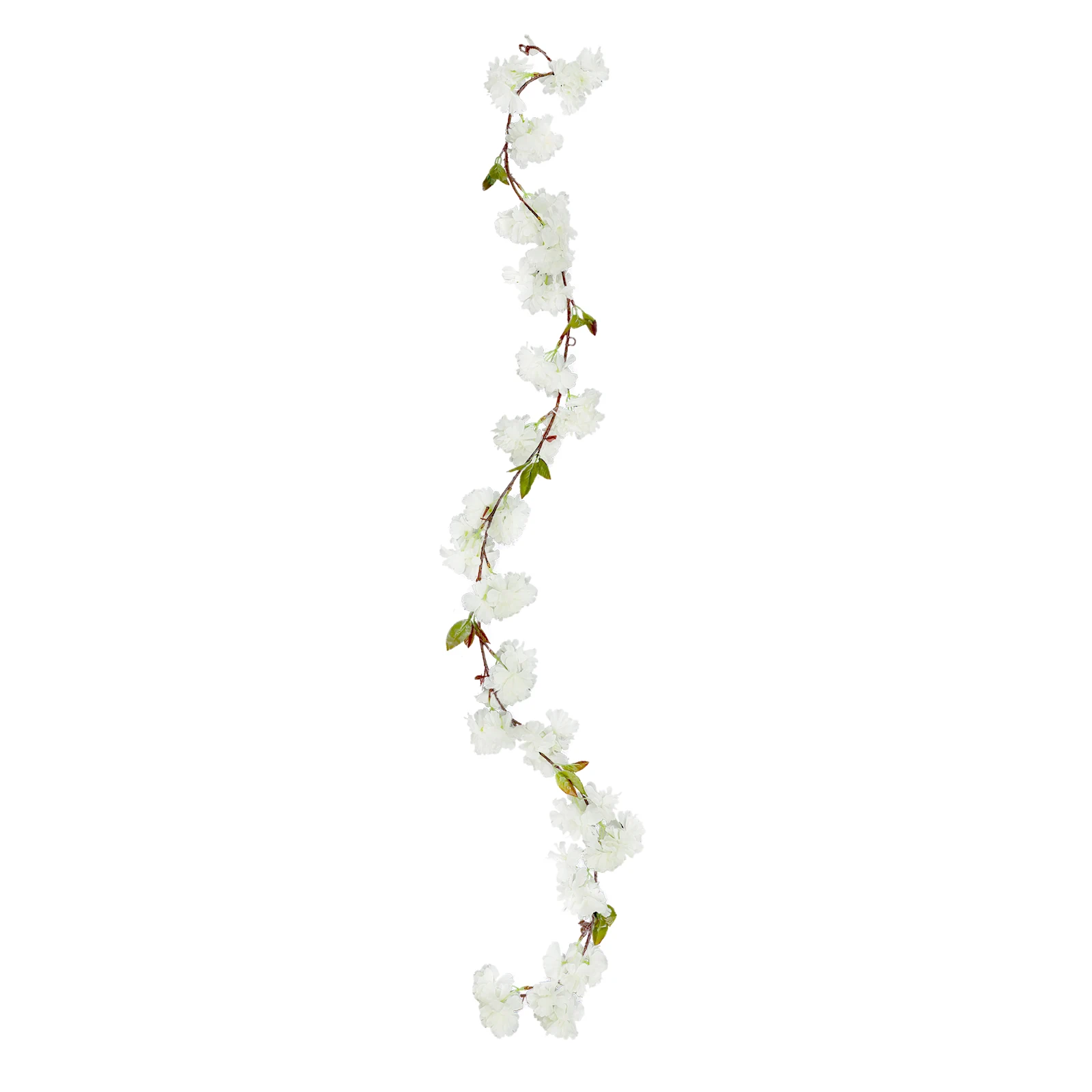 

Artificial Cherry Blossom Vine String Hanging Decor Wreath Vines White Flowers Wall Decor Valentine Holiday