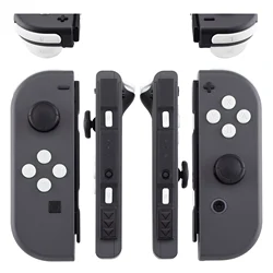 eXtremeRate Full Set Buttons with Tools for NS Switch & OLED JoyCon, Soft Touch ABXY SR SL L R ZR ZL Trigger - White