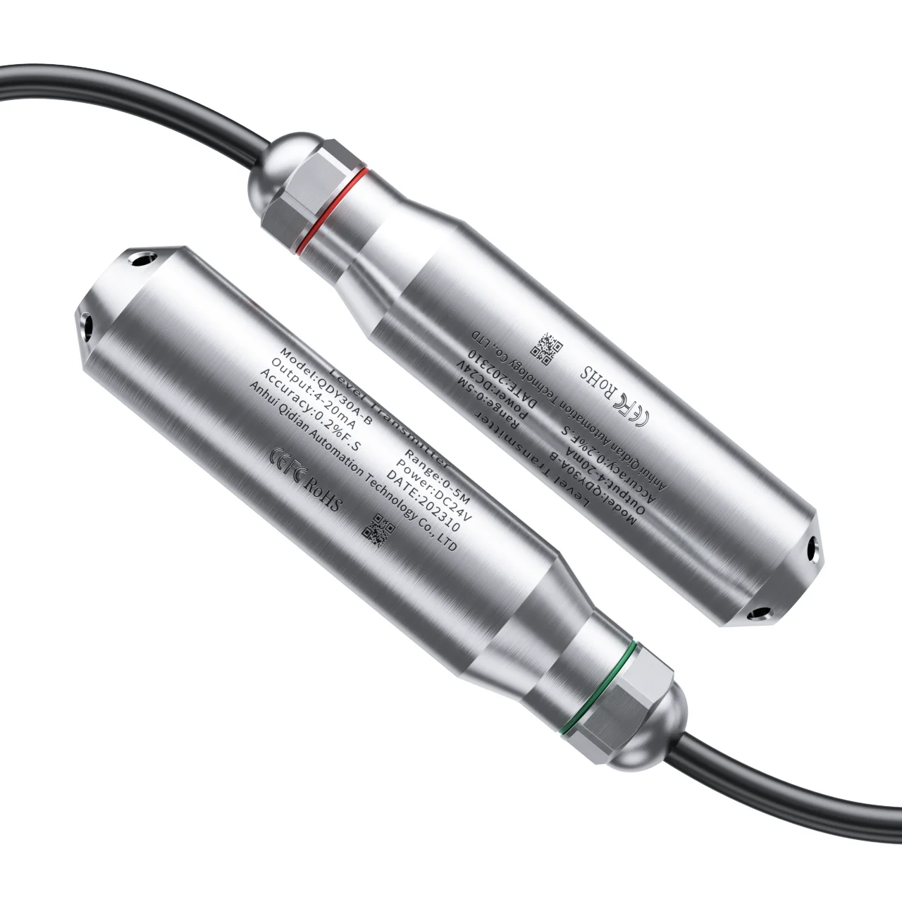 Imagem -06 - Hidrostática Nível Sensor Transmissor Medidor Transdutor de Alimentação Líquidos dc 24v dc 5v 01m 2m 5m para 420ma 0-10v Saída 03.3v