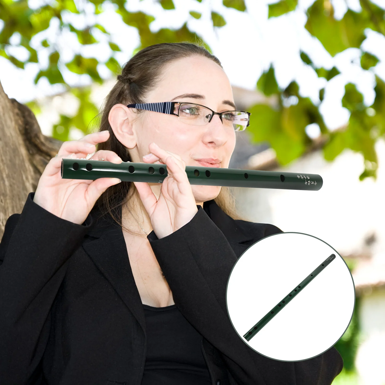 

Beginner Bamboo Flute Dizi Green Ancient Design for Cultural Events and Traditional Chinese Music Performance Bamboo Flute Dizi