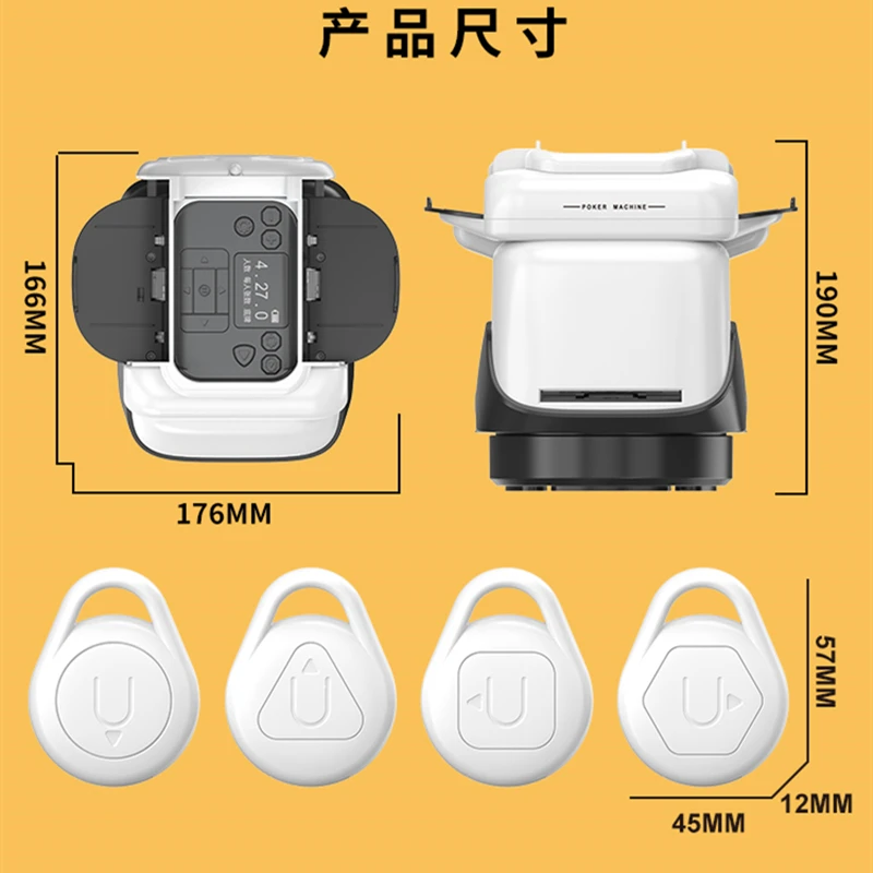 360° Rotating Automatic Cards Dealer Rechargeable Cards Shuffler Shuffling Dealing Playing Card Distribution Machine Poker Devic