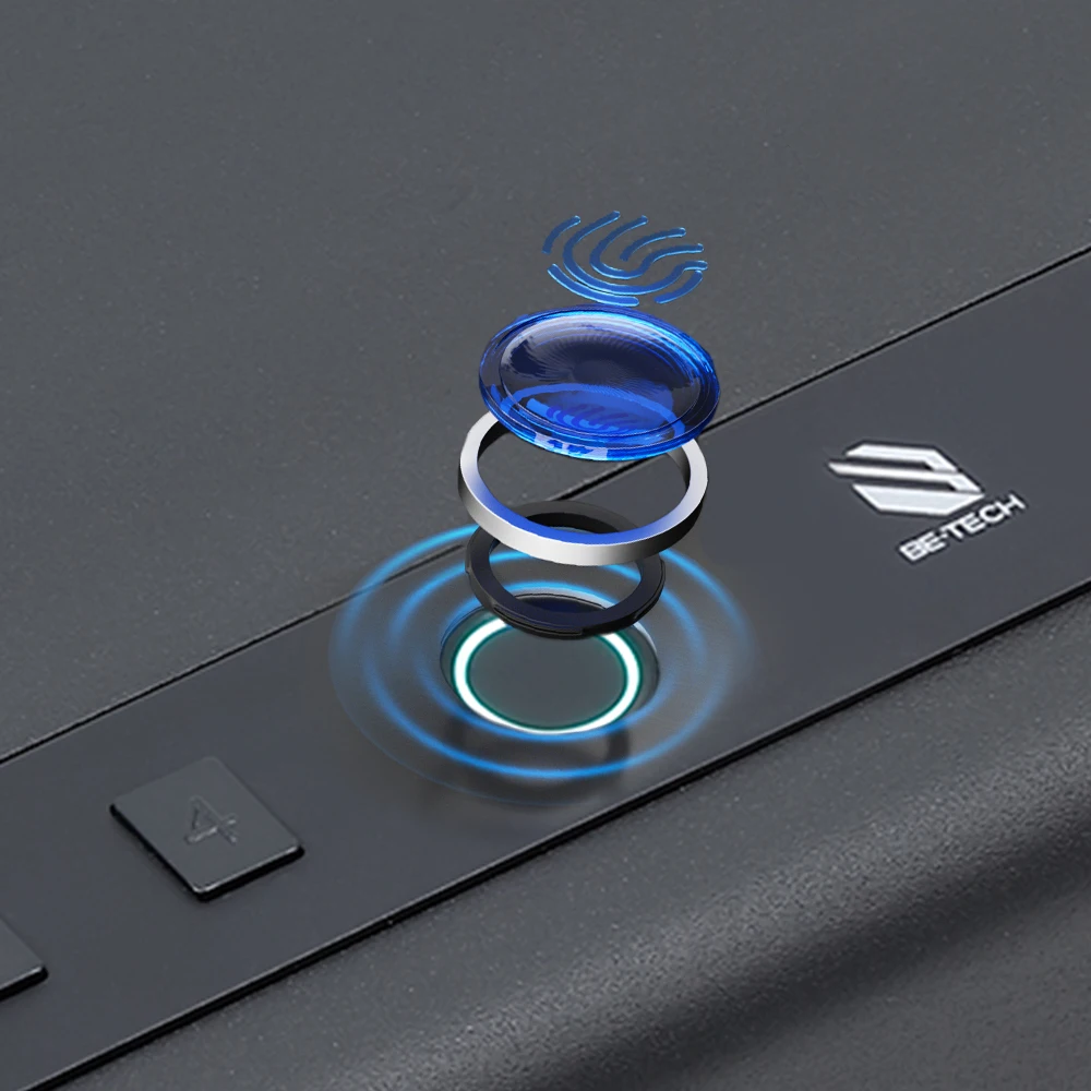 Caja fuerte para pistola con cerradura digital con huella digital