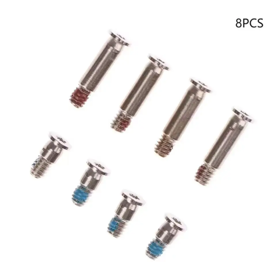 

8PCS/set Laptop A2442 A2485 Bottom Case Cover Screw Screws Set Silver Grey For Macbook Pro 14" 16" A2442 Screwdriver Replacement
