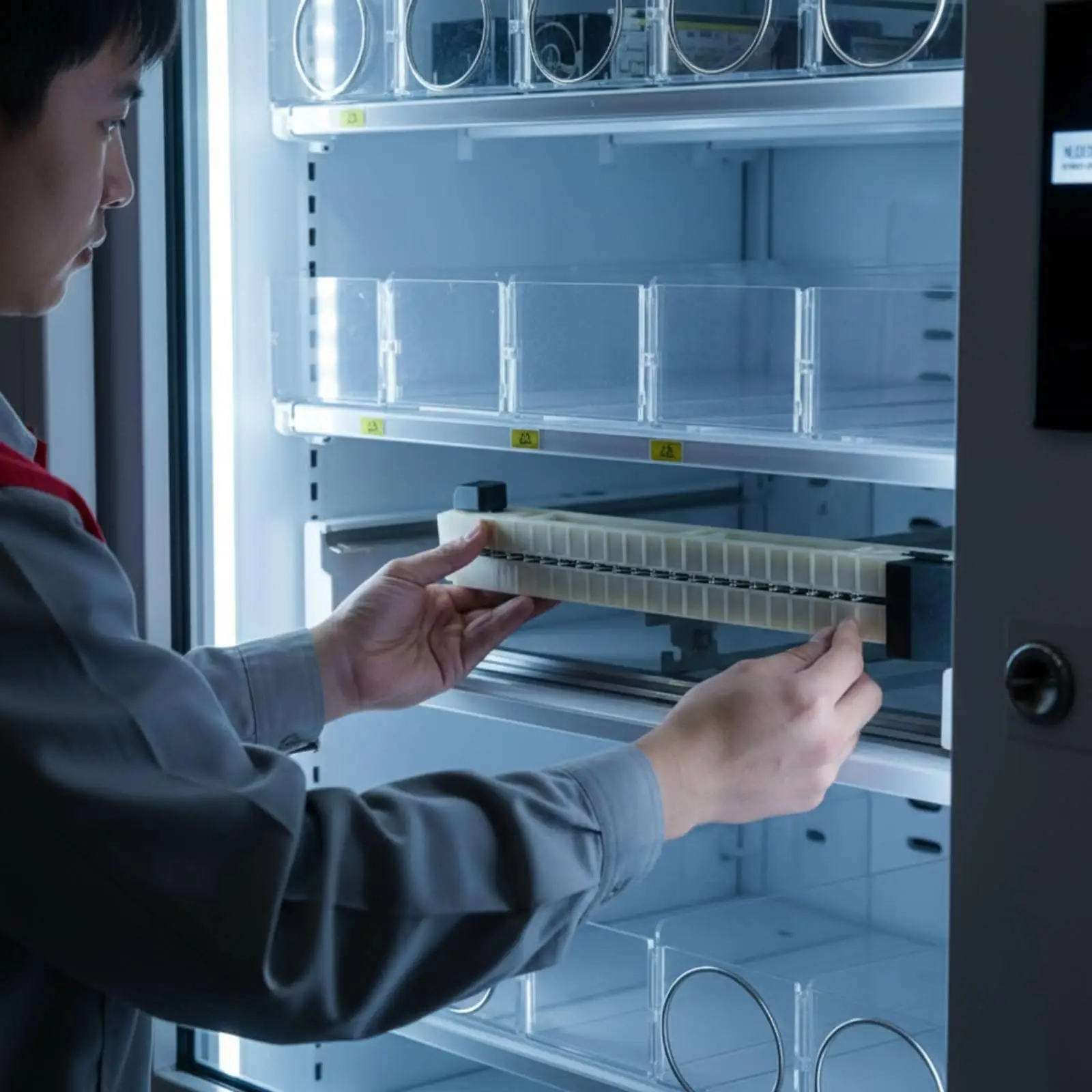 Hook Style Vending Machine Conveyor Part for Small Packaged Items Electric Motorized Dispenser Track