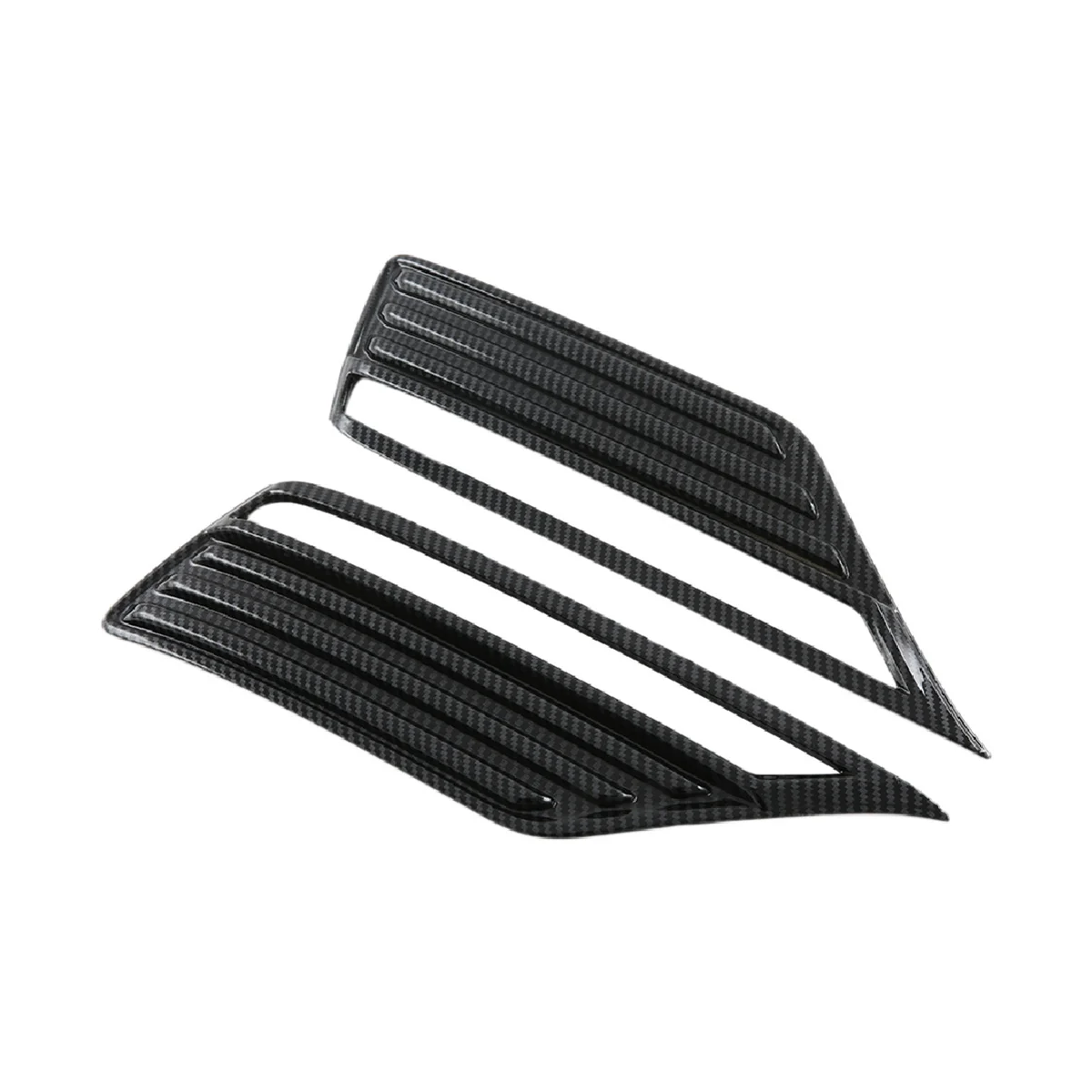 Car Carbon Fiber Style Rear Fog Light Frame Protection Lamp Cover Trim for Land Cruiser LC300 2022 2023