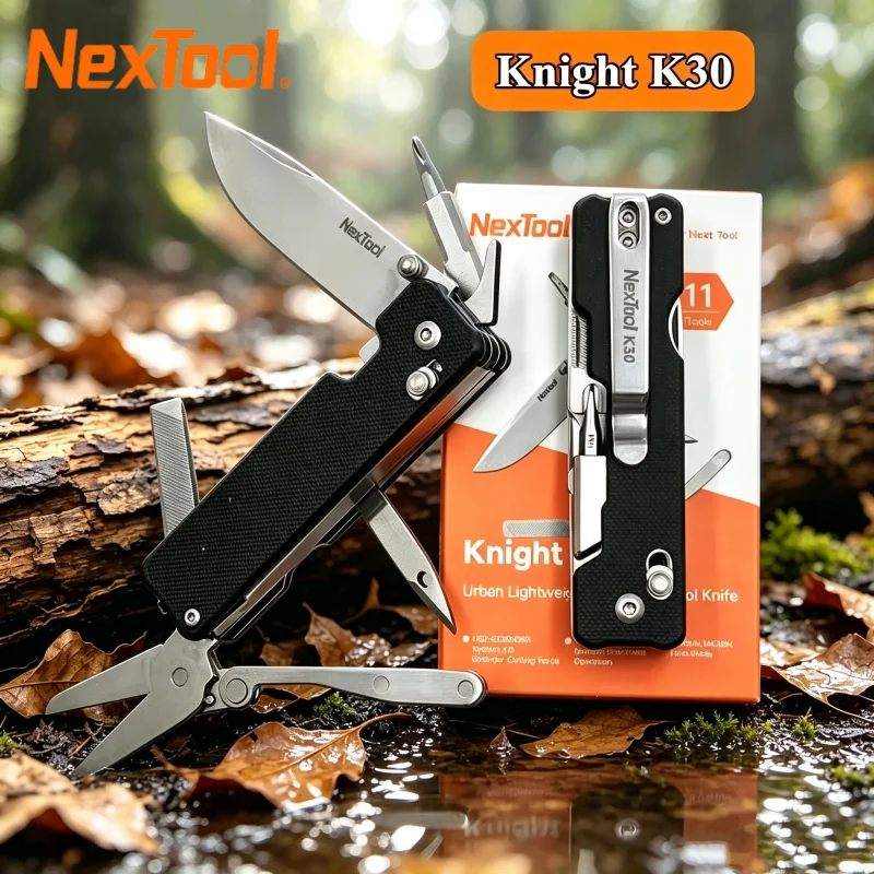 Nextool Knight EDC Knife K30 11 In 1 Pocket Knife  EDC Multi-tool Outdoor Folding Knife Mini Portable Folding Scissors Hand Tool