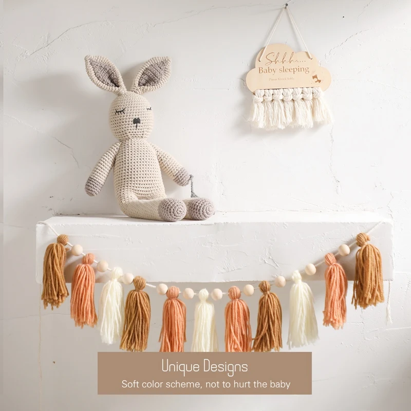 Decoración Para habitación de niños, accesorios de fotografía con borlas bohemias para guardería, tienda colgante para bebé recién nacido, regalo