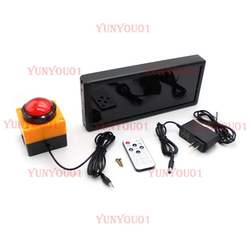 

Digital Display Competition Timer Countdown Stopwatch Counter 2.3 Inch 4-Digit Training Speech Timing Equipment + Remote Control