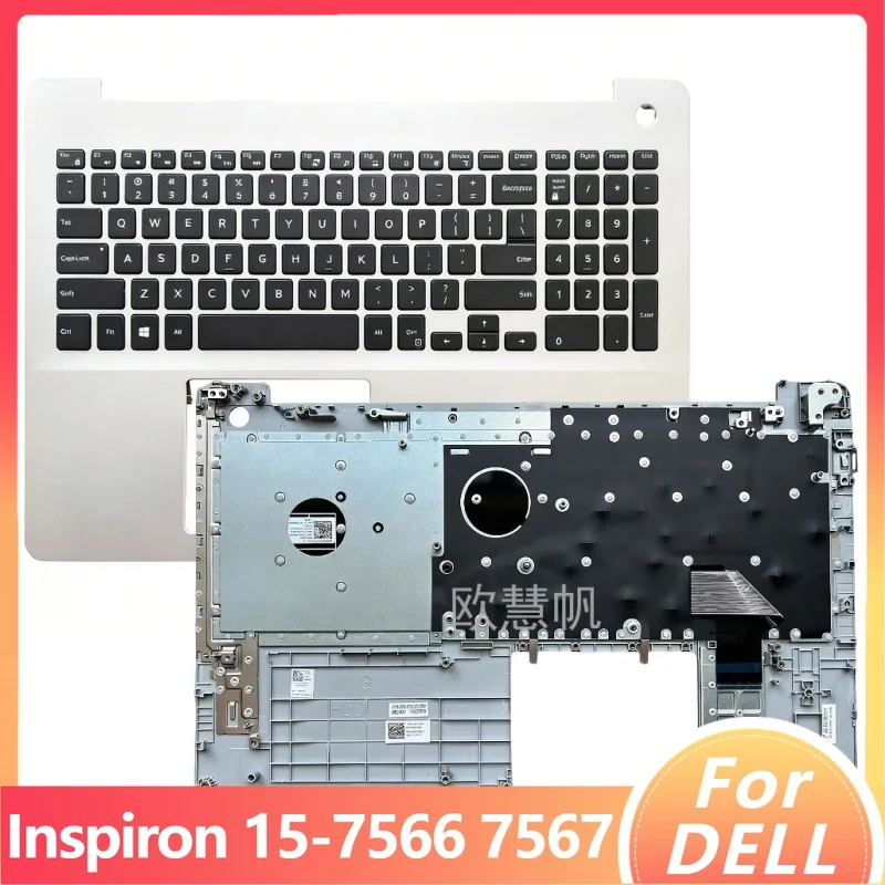 

T US English Laptop Keyboard C Cover Palmrest for Dell Inspiron 15-7566 7567 7577 7000 8566 15 5583 Notebook Keyboard 0TMGJ5