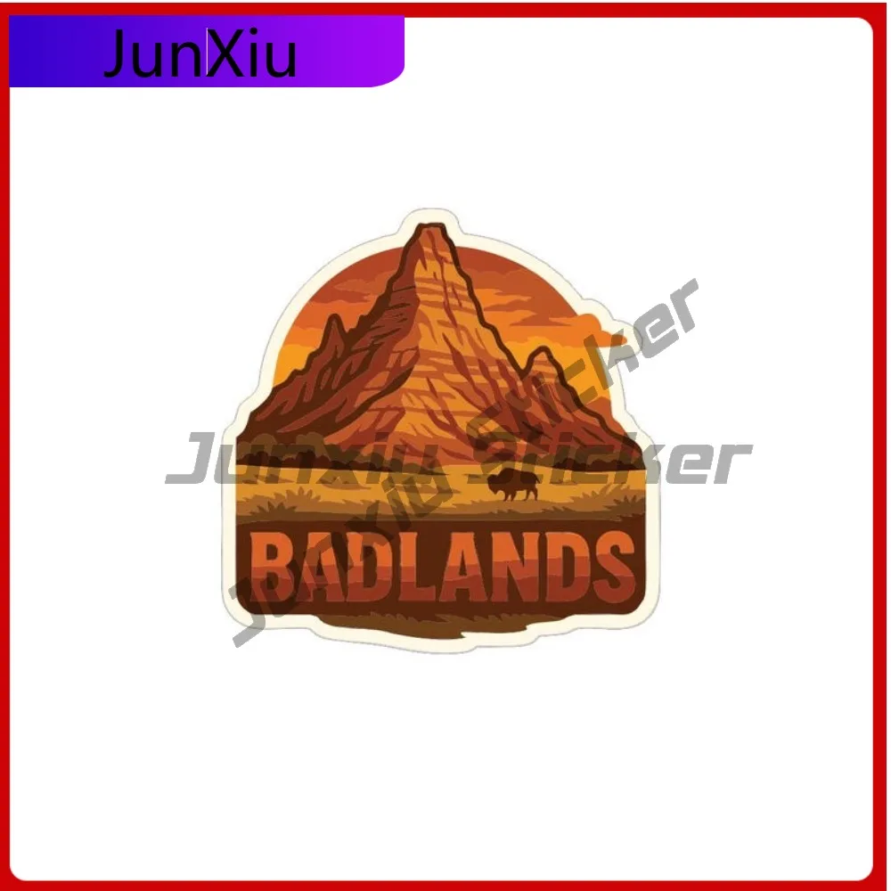 

Badlands National Park Decal Sticker Us National Parks Series Car Decoration Camper Windows Windshield Accessories For SUV Women