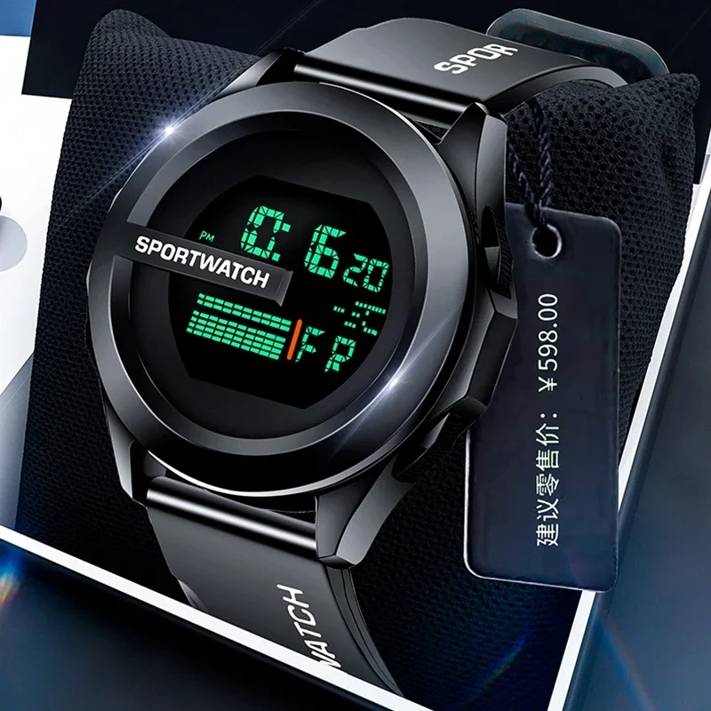 

Sport Watch for Man Luxury Digital Wristwatch Stopwatch Luminous with Date Week Waterproof Clock Electronic Wristwatch