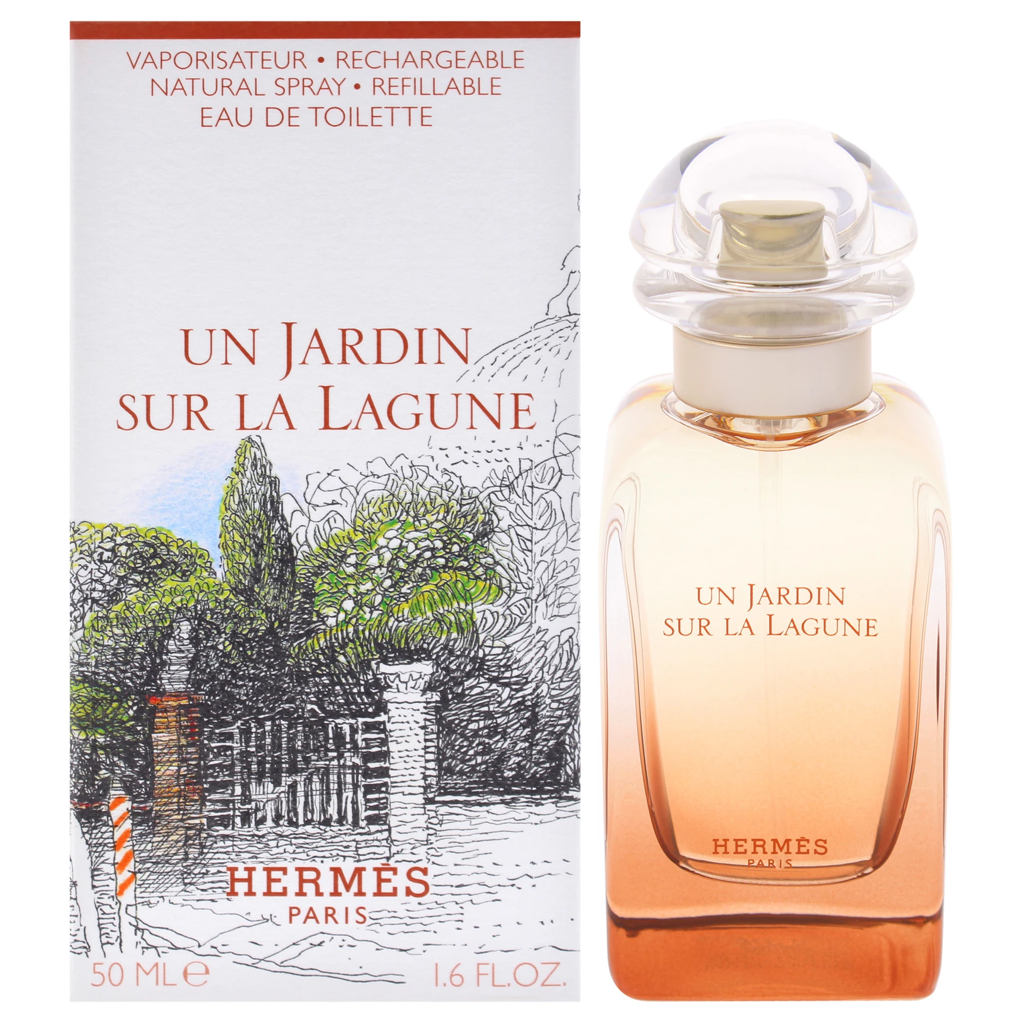 Un Jardin Sur La Lagune من Hermes للجنسين - بخاخ EDT سعة 1.6 أونصة (قابل لإعادة الملء) #1