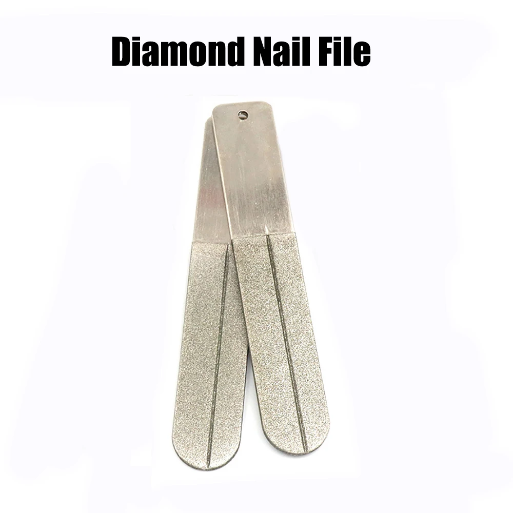 1 шт. алмазные пилочки для ногтей, полировка мозолей для кутикулы, удаление омертвевшей кожи ног, бытовая жесткая модель, плоская металлическая стальная пилочка для шлифования
