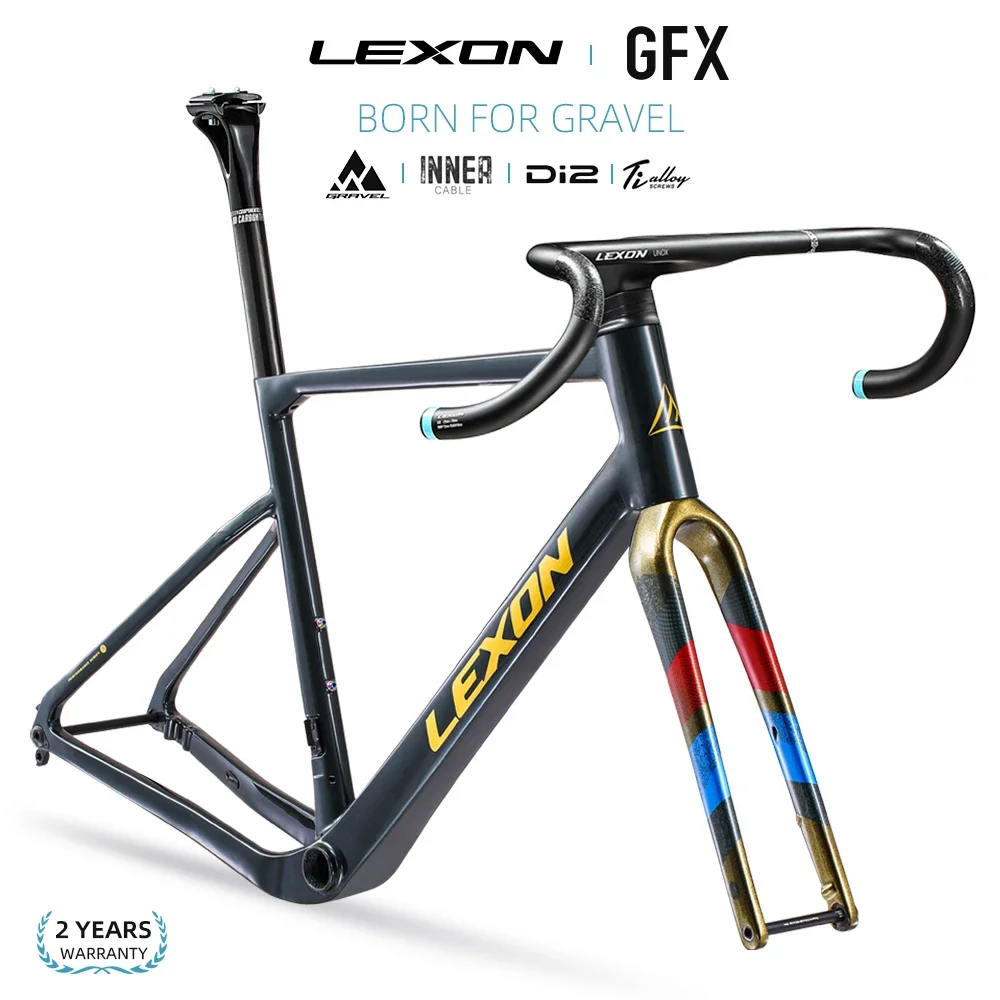 Lexon New Carbon Gravel Frame Disk Brake Framework Carbon Gravel off-Road Bicycle Frame Disc Brake Cyclecross DISC ROAD Cycling