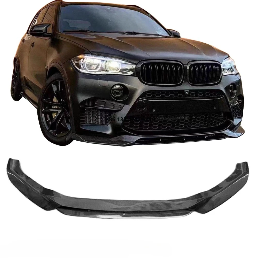 

For X5M F85/X6M F86 V-Type True Carbon Fiber Front Lip 2015-2019