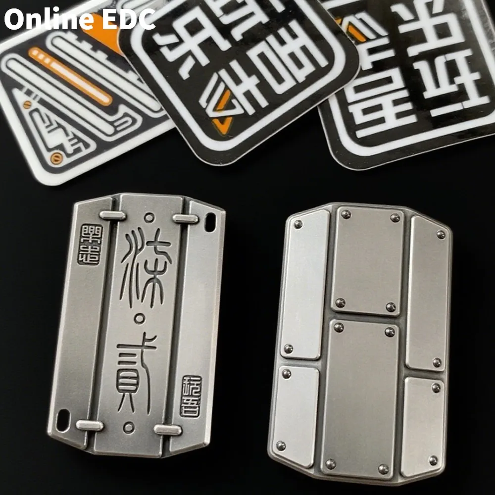 Giocattoli EDC usati WANWU-EDC Slider di spinta illimitato in acciaio inossidabile Giocattoli antistress per adulti Giocattolo novità fuori stampa