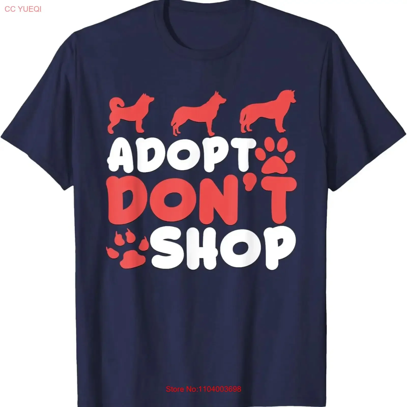 

Adopt Don't Shop T Shirt vintage Washed Versatile graphic Slightly Top For Everyday Wear streetwear designer clothes fashion