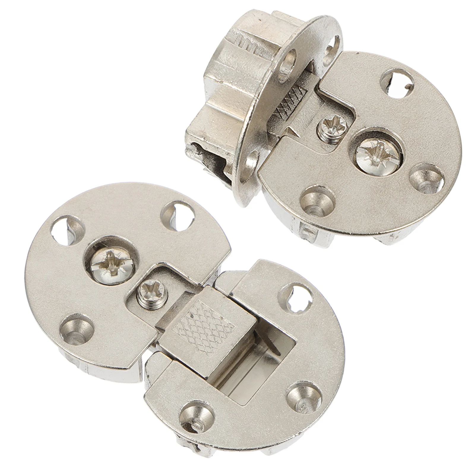 

2Pcs Concealed Hinges for Cabinet Doors Folding Table Hinge Heavy Duty Desktop Bracket Hinges Kitchen Furniture Fittings