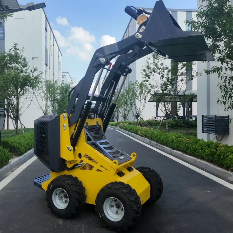 Free Ship SDLOT S370 Stand on Mini Crawler Skid Steer Loader Diesel CE EURO5 EPA 350kg Auger Small Farm Tree Planting Drilling