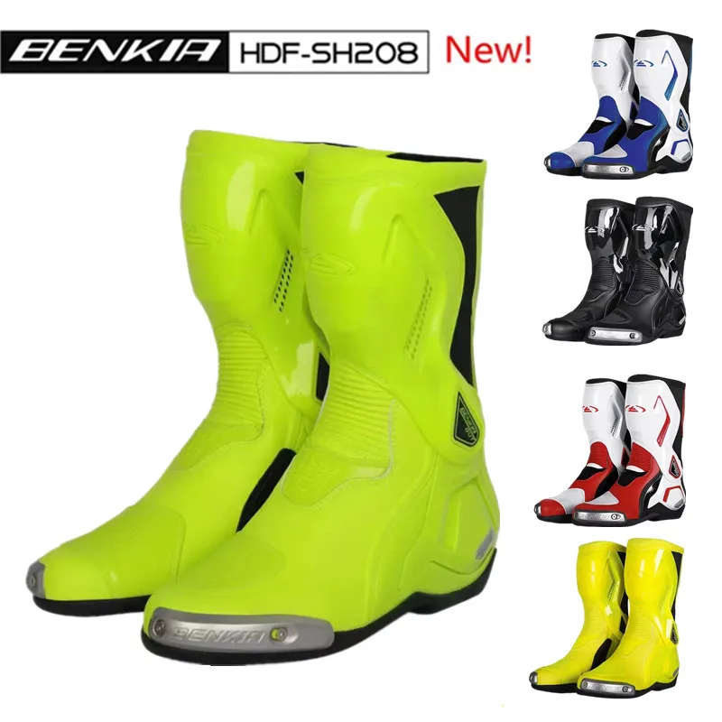 

BENKIA HDF-SH208 Professional Four Seasons Motorcycle Titanium Alloy Boots Riding Boots Motorcycle Racing Boot SHoes