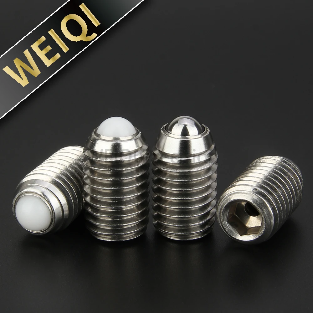 

VCN327 In Stock Roller Ball Plungers Stainless Steel Ball /POM Ball, Ball Movable and RetractableVWith Spring, Bolts Plunger