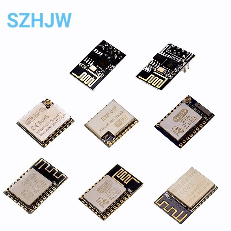 Módulo inalámbrico ESP8266, ESP-01, ESP-01S, ESP-01F, ESP-07, ESP-07S, ESP-12, serial, WIFI, transceptor inalámbrico