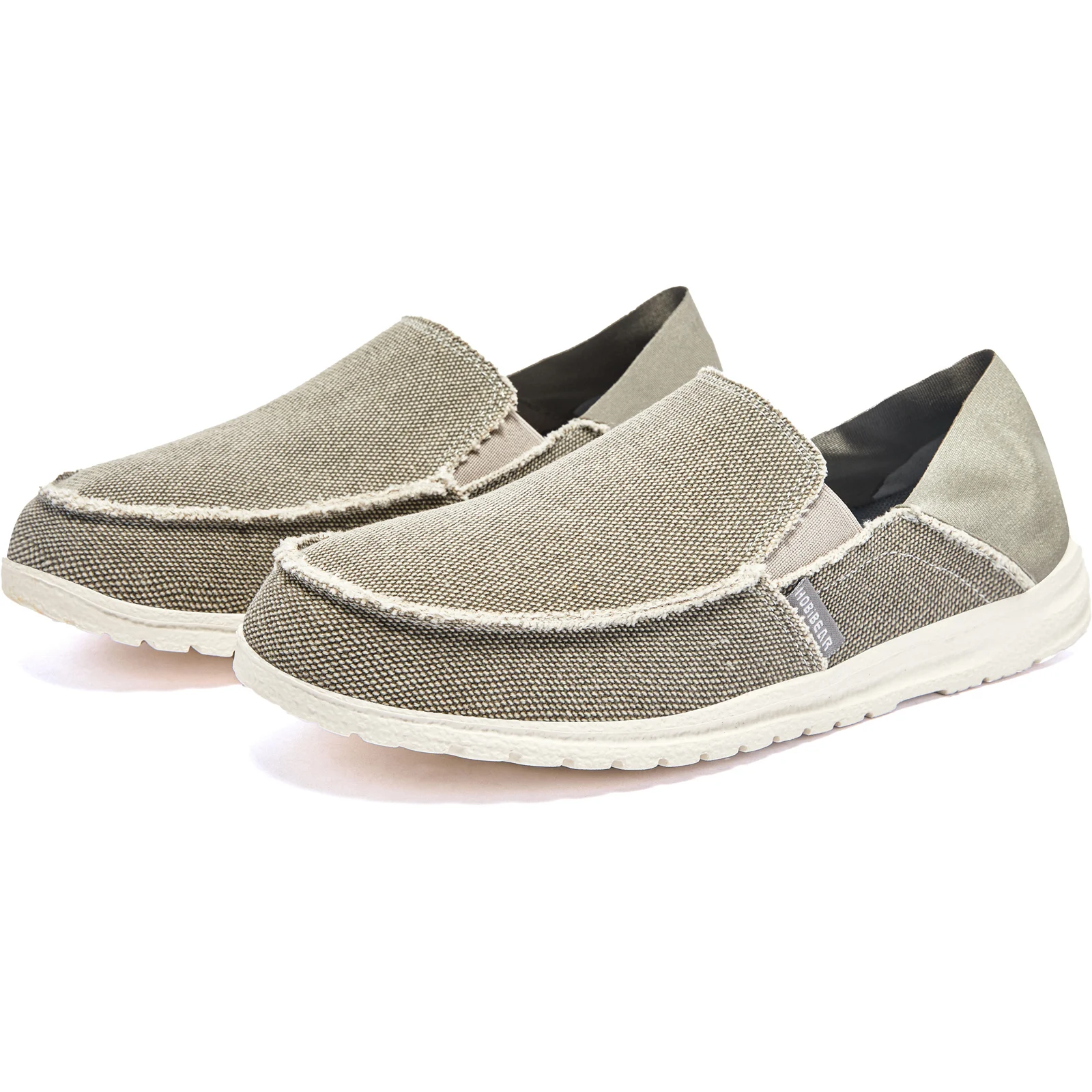 HOBIBEAR Slip On Loafer dla mężczyzn Zero Drop Canvas Loafer Lekkie płaskie buty żeglarskie