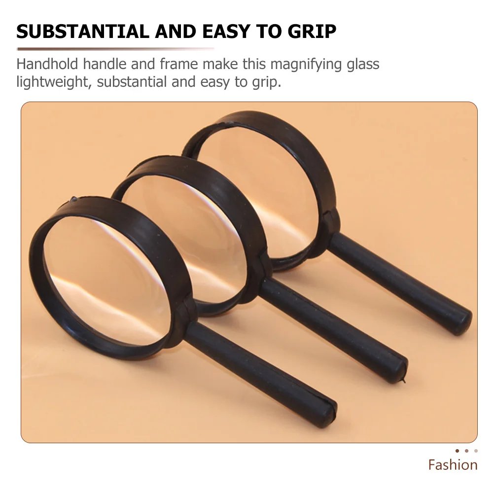 

18Pcs Kids Magnifying Glass Portable Handheld Explore Magnifier Shatterproof Reusable Learning Accessory for Children Outdoor